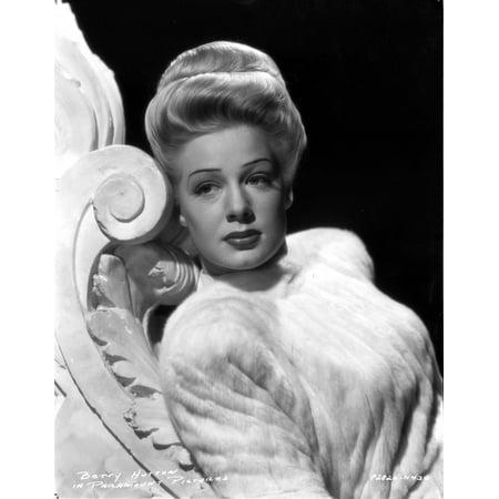 Betty Hutton on a Fluffy Top and Leaning Photo Print (8 x 10) | Walmart