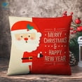 thumbnail image 5 of Deago Christmas Pillow Covers 18x18 Inch Christmas Decorations Holiday Decorative Throw Pillowcase Snowflake Linen Cushion Case for Home Decor, 5 of 7