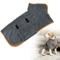 thumbnail image 1 of Pet Bathrobe, Gray, Xl, Absorbent Pet Bathrobe Microfiber Dog/Cat Towel Robe Pet Towel for Small/Large Dogs Water Absorbing Pet Grooming Apparel Dog Clothes, 1 of 9