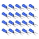 thumbnail image 5 of 50 terminales de horquilla aislados tipo U, conector de cable de 12-10 AWG, crimpeado SV5.5-6, azul, 5 of 14