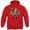 Red, variant on Beetlejuice Showtime Unisex Adult Pull-Over Hoodie,Red, Medium