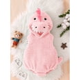 thumbnail image 2 of Spewahor Infant Baby Boys Girls Spring Fall Romper 0 3 6 12 18 Months Plush Sleeveless Hood Romper, 2 of 9