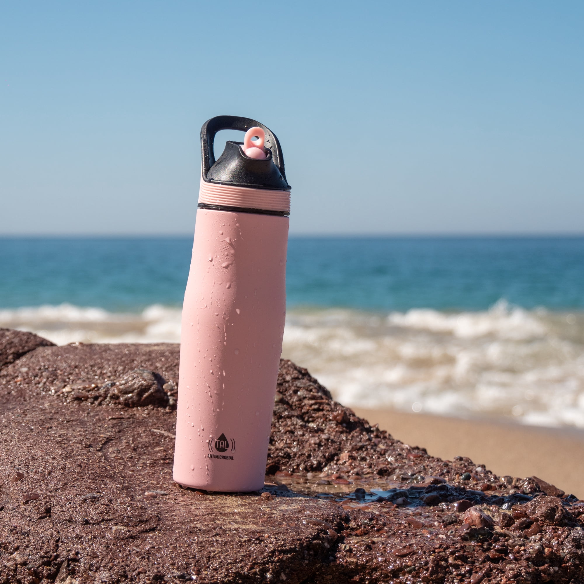 TAL Stainless Steel AntimicrobialWater Bottle 20 fl oz, Pink