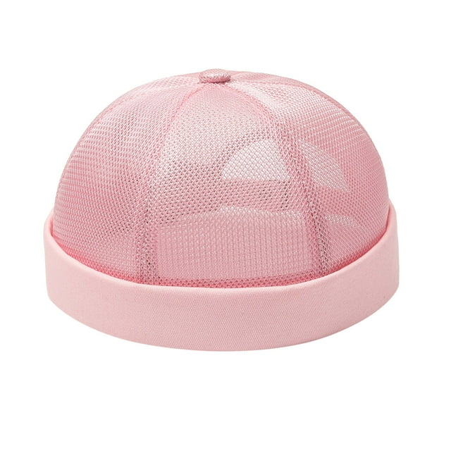 WZXFASHION Men Solid Cap Mesh Quick Drying Adjustable Breathable Sport Outdoor Hip Hop Cap Clothing Shoes & Accessories Pink One Size