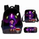 thumbnail image 5 of Mochila de anime de 3 piezas, mochila escolar ligera e impermeable para estudiantes, mochila de viaje, 5 of 5