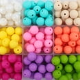 thumbnail image 2 of 20/50/100 cuentas de silicona de 12 MM, redondas, sueltas, focales, para hacer joyas, collares, bolígrafos con cuentas, accesorios para llaveros, 2 of 5