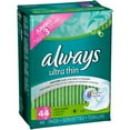 thumbnail image 5 of Always Ultra Thin Pads with Wings, Long, Super, 44 Count, 5 of 7