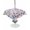 Lavender, variant on Outdoor Tablecloth with Umbrella Hole for Patio/Picnic/Party/Camping, Pink Flowers Waterproof Table Cloth Round Cover Washable, Spring Floral Butterfly Leaves Plants Retro Beige (Dia 54")