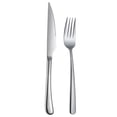 thumbnail image 1 of Elegante juego de cuchillos, tenedores y cucharas de acero inoxidable para carne, cuchara para café, postres y hielo para hotel, espesada, 1 of 5