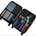 thumbnail image 7 of Packing Cubes for Travel, 8Pcs Travel Cubes Set Foldable Waterproof Suitcase Organizer Luggage Storage Bag, Black, 7 of 7