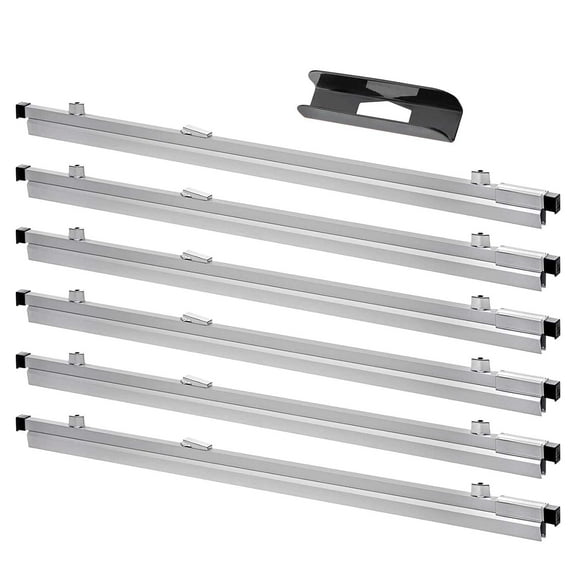 Adir Blueprint Clamp 24 Inches- Blueprint Clips, Binding Strips, Architectural Binders for Blue Print Organizers, Poster, Maps & Construction Plan Holder (Pack of 6)