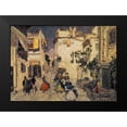 thumbnail image 2 of Unknown 14x11 Black Modern Framed Museum Art Print Titled - Peafowls, 2 of 5