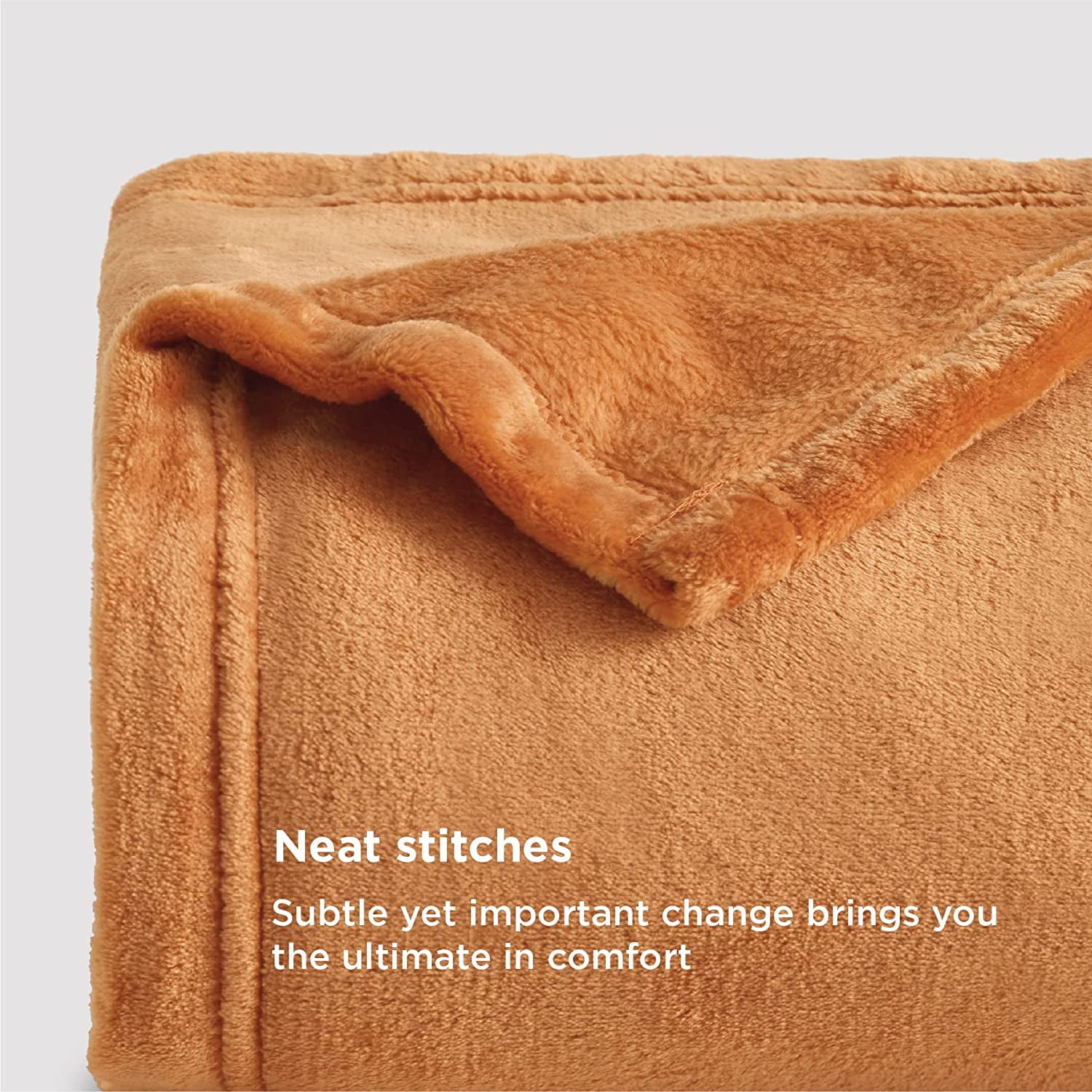 HTOOQ Fleece Blanket Throw Blanket Orange 3HTOOQ HTOOQ GSM Throw Blankets for Couch Sofa Bed Soft Lightweight Plush Cozy Blankets and Throws for