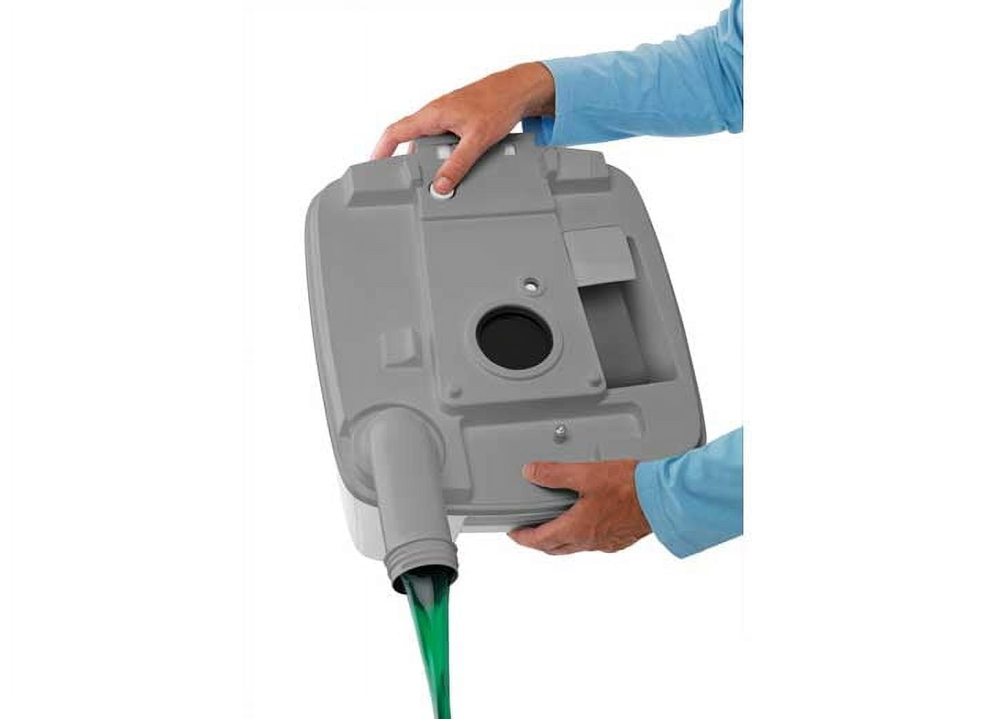 PORTA POTTI 365 WHITE/GRAY PLASTIC PORTABLE TOILET 5.5 GALLONS