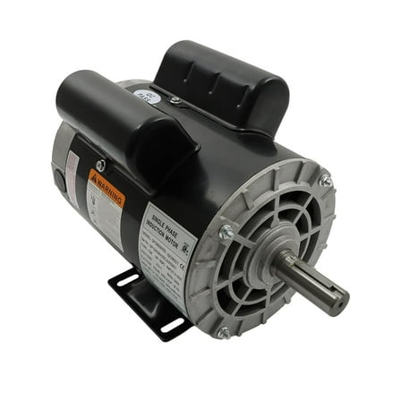 MechEquip 5HP Electric Motor Single Phase 3450RPM 230V 22A 56HZ Frame 7/8in Keyed Shaft CW/CCW Rotation
