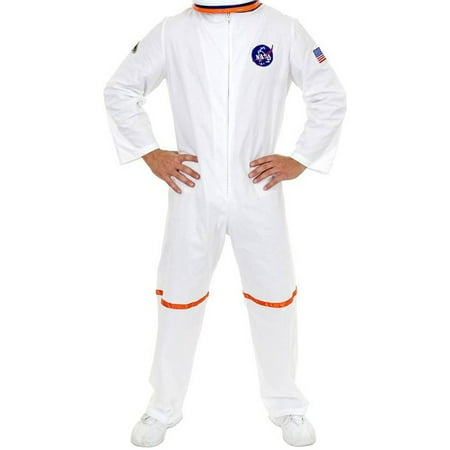 Adult Men's White NASA Astronaut Space Suit Costume
