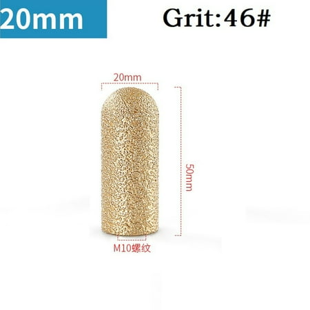 

Ruibeauty Vacuum Brazed Diamond Grinding Wheel Burr Head Abrasive M10 Thread Rotary File