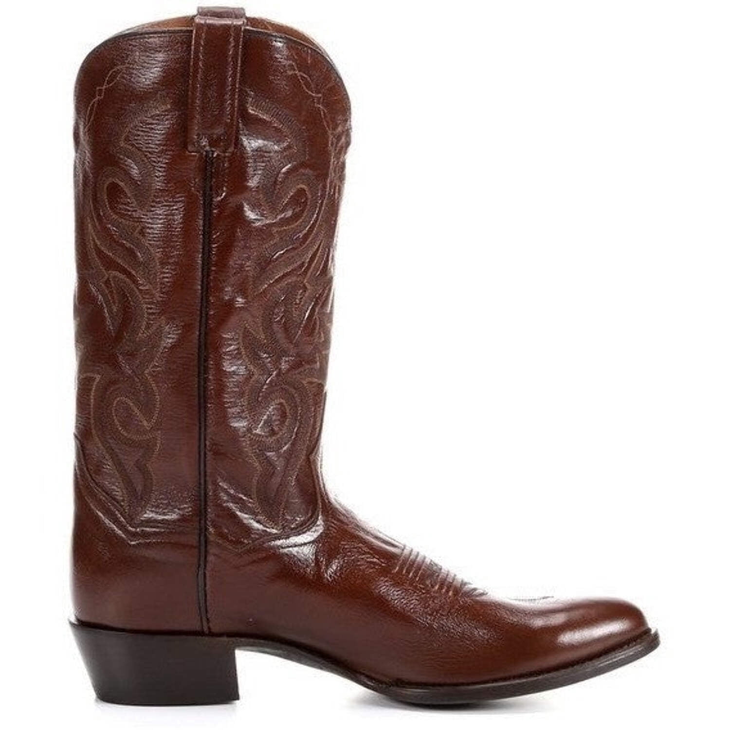 Dan Post Milwaukee Men's Black Leather Cowboy Boots - 13 B, Round Toe, Comfort Cushion Insole