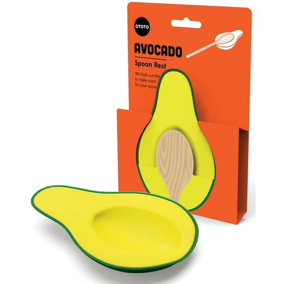 Soporte para cucharas OTOTO, silicona con forma de aguacate, para estufa y encimera