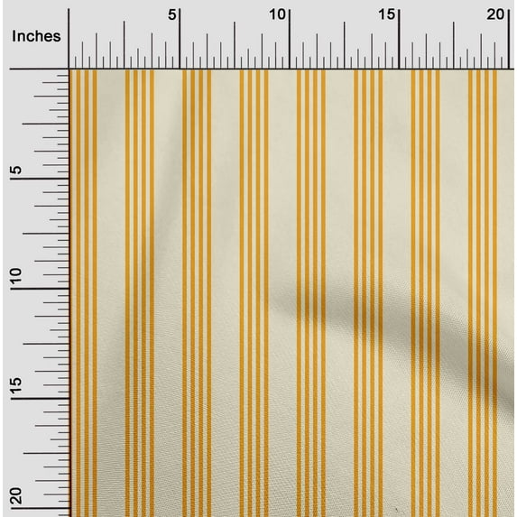 oneOone Cotton Silk Fabric Vertical Stripe Decor Fabric Printed BTY 42 Inch Wide