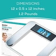 thumbnail image 2 of innoHaus ABF220 Digital Glass Body Analysis Scale for Accurate Weight, Fat, Water and Muscle Percent, 2 of 10