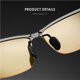 thumbnail image 5 of Riwesomey 1 par de lentes TAC de Metal, gafas polarizadas para conductor de motocicleta, gafas de noche de repuesto portátiles, gafas Cámaras de salpicadero de coche, 5 of 6
