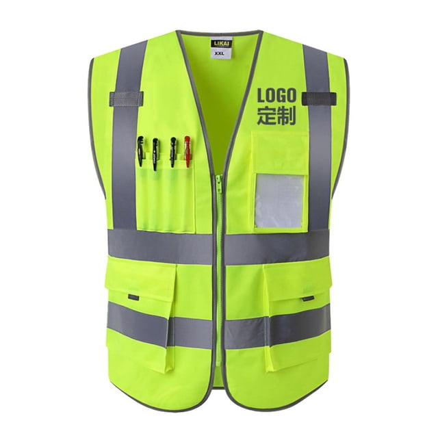 Chaleco de seguridad de alta visibilidad Cola Premium Surveyor XXL con tiras reflectantes