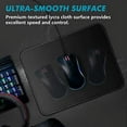 thumbnail image 3 of 3 Mouse Pad Stitched Edges Premium-Textured Large Mouse Pads Mat Natural Non-Slip Rubber Base Mousepad for Laptop, Computer & PC, 11 x 8.7 inches, Black, 3 of 7