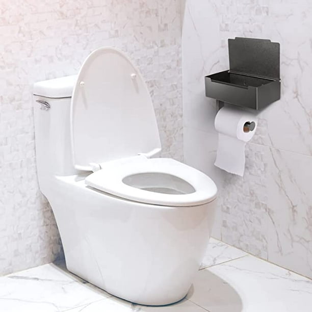 Porte rouleau papier wc à droite ou à gauche série Button