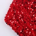 thumbnail image 5 of Women‘s Solid Color Sexy Sequin Slit Maxi Smocked One Shoulder Evening Dress, 5 of 5