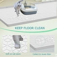 thumbnail image 2 of Alfombrilla de arena para gatos Jacooxi, silicona, impermeable, 86 x 56 cm, gris claro, 2 of 7