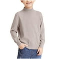 thumbnail image 1 of COM1950s Sweaters for Girls, Boys Sweaters Size 6, Boys Girls Fall Winter Warm Semi High Neck Knitted Sweater with Fleece, Girls Sweaters Size 6, Little Girl Sweater, 1 of 7