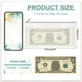 thumbnail image 2 of 8.5x4 Inch Money Bags with Zipper, 4Pcs Clear Cash Deposit Bank Pouch Envelopes Check Wallet for Coin Cosmetics Invioce Bill, White, 2 of 6