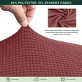 thumbnail image 3 of CHUN YI Housse de Coussin 1 Pce Spandex Extensible Texturé Boîte à Carreaux Housse de Siège, 3 of 6