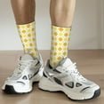 thumbnail image 6 of KLL yellow argyle Print Cool Socks Men's Women's Crew Socks Funny Crazy Novelty Stockings, 6 of 6