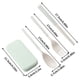 thumbnail image 3 of Set de cubiertos plegables para estudiantes y viajes al aire libre | Caja bento portátil con cuchara, tenedor y palillos | Kit de comida compacto para camping, picnic, oficina | Apto para, 3 of 5