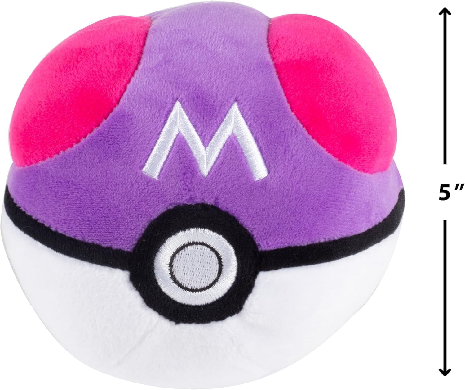 Pokemon 8" Mew & 5" Master Ball Plush 2-Pack - Officially Licensed - Quality Soft Stuffed Pokeball Toy with Weighted Bottom - Gotta Catch 'Em All - Gift for Kids, Boys, Girls & Fans - 2+