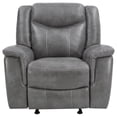 thumbnail image 6 of Conrad Upholstered Padded Arm Glider Recliner Grey, 6 of 11