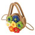 thumbnail image 1 of Bolsa de playa de paja con flores Bling Bling, 1 of 12