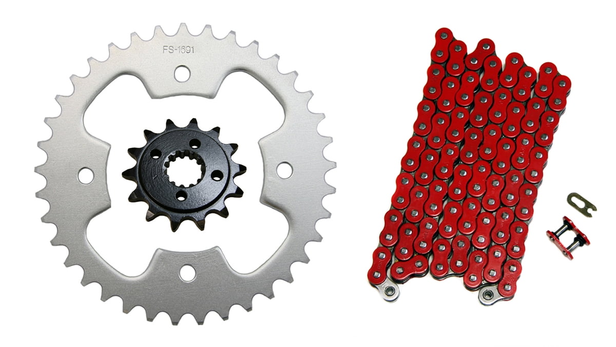 Factory Spec, K16571691520NZR94, Red 520x94 Drive Chain & 14/37