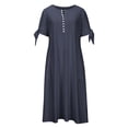 thumbnail image 4 of Vestido de verano genérico con hombros descubiertos y cuello en V para mujer, 4 of 7
