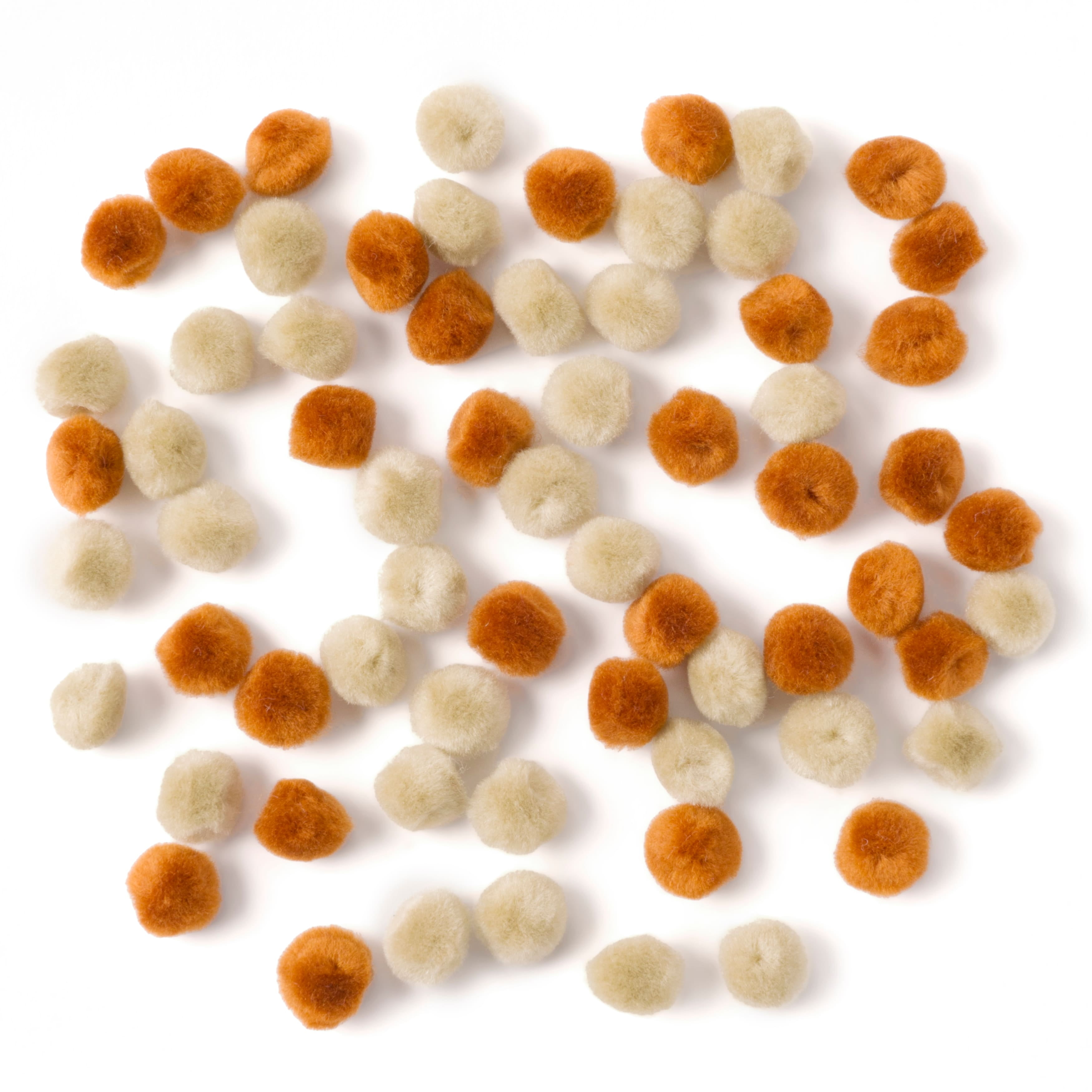 Mixed Brown Pom Poms by Creatology™, 80ct.