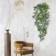 thumbnail image 5 of Adorno de pared verde artificial, adorno de pared con flores de plástico, decoración de pared verde artificial, arte de pared con plantas de hojas grandes, decoración fácil para el hogar,, 5 of 9