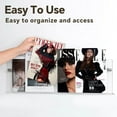 thumbnail image 3 of JOTNGDJBN 2-Pack Acrylic Magazine Holder - 24 Inch Clear Wall Mounted Floating Bookshelf for Brochures, Records & Books, Modern Storage Rack for Office, Living Room, Waiting Room (Clear, 24 Inch), 3 of 6