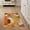 Orange Yellow Brown, Pattern 1, variant on ODIKA 8'x10' Washable Area Rug Non-Shedding, Easy Care, Orange Retro Geometric Abstract Expressionist Contemporary Mid for King Size Bedroom Under Bed, Master Suite