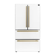 Forno Espresso Moena 36-inch French Door Refrigerator in White, 19.2 Cu.ft