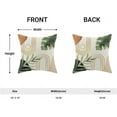 thumbnail image 4 of Boho Pillow Covers 18x18 Set of 2, Green Leaf Mid Century Farmhouse Decorations Throw Pillow Covers Modern Tropical Bohemian Outdoor Decorative Linen Cushion Case for Couch Sofa Home, 4 of 6
