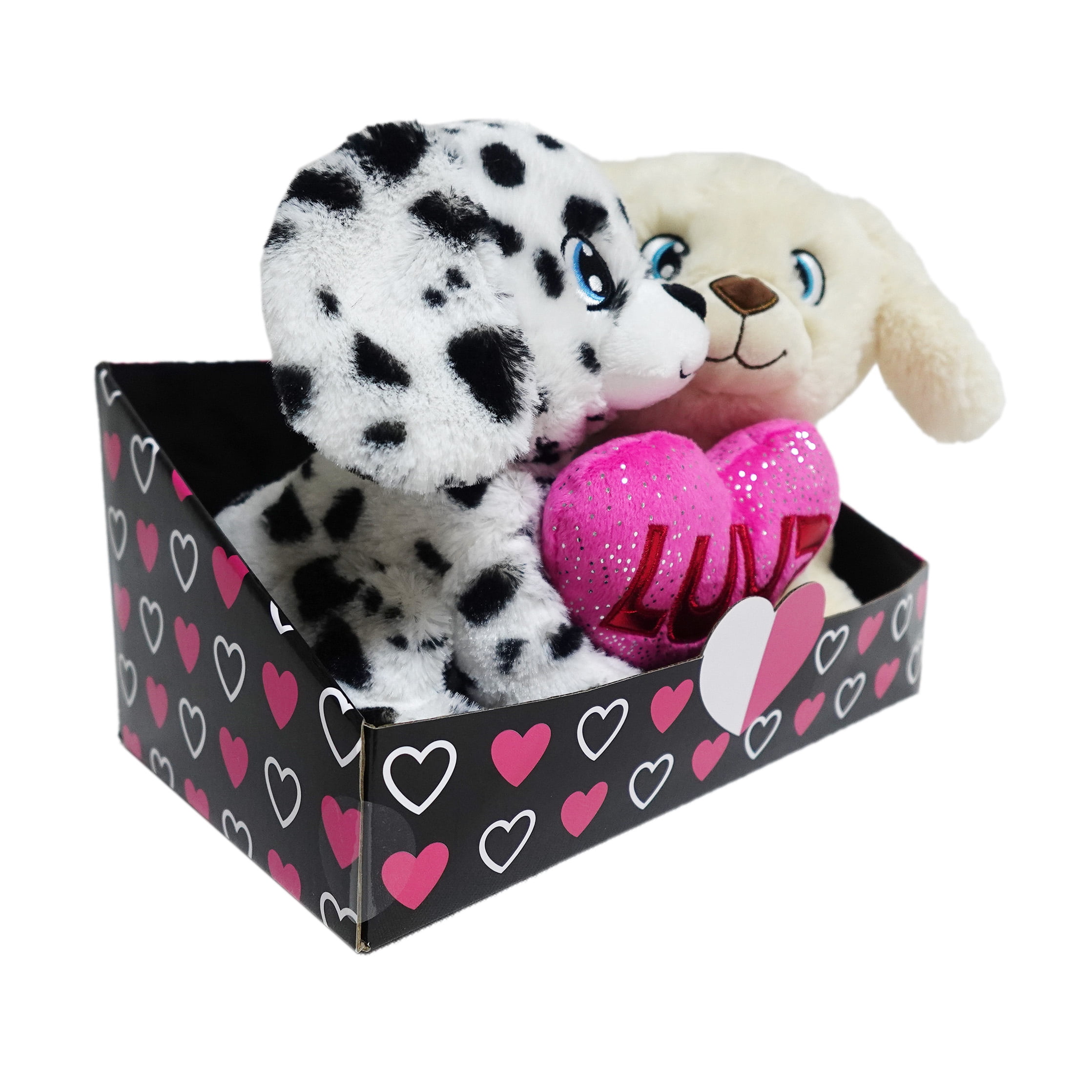 Way to Celebrate Large Plush Puppy Couple Gift