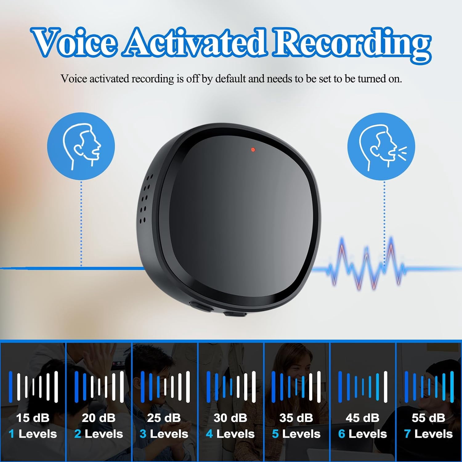 Prociv 64GB Voice Activated Recorder with Playback, Recording Device with Speaker Instant Playback, Audio Recorder Portable Voice Recorder for Lectures Meetings