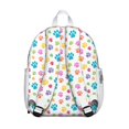 thumbnail image 3 of Pets Paws Print Colorful Backpack Backpack for School,Cute School Bag,Schoolbag with Adjustable Shoulder Straps & Padded Back,13.8"x11.4"x6", 3 of 6